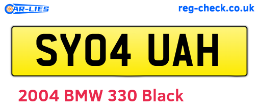 SY04UAH are the vehicle registration plates.