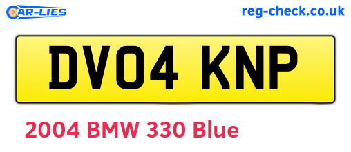 DV04KNP are the vehicle registration plates.