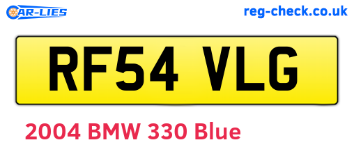 RF54VLG are the vehicle registration plates.