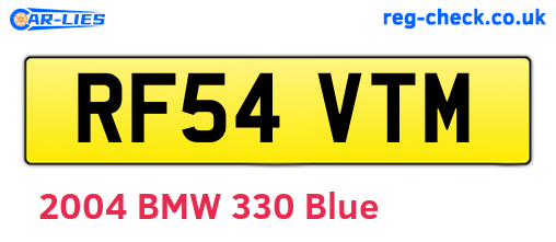 RF54VTM are the vehicle registration plates.
