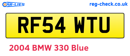 RF54WTU are the vehicle registration plates.