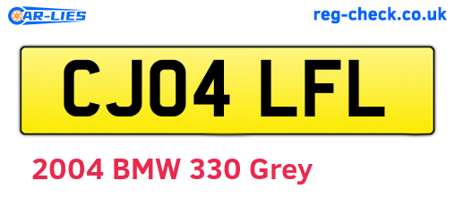 CJ04LFL are the vehicle registration plates.