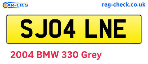 SJ04LNE are the vehicle registration plates.