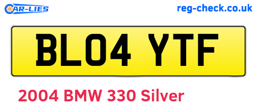 BL04YTF are the vehicle registration plates.
