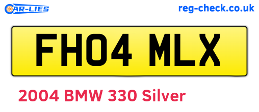 FH04MLX are the vehicle registration plates.