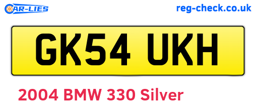 GK54UKH are the vehicle registration plates.