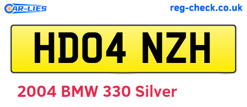HD04NZH are the vehicle registration plates.