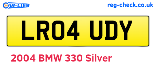 LR04UDY are the vehicle registration plates.
