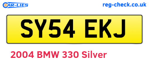 SY54EKJ are the vehicle registration plates.