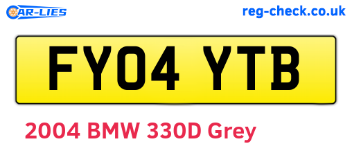 FY04YTB are the vehicle registration plates.