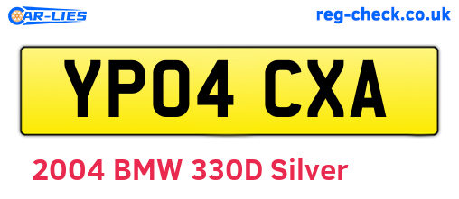 YP04CXA are the vehicle registration plates.