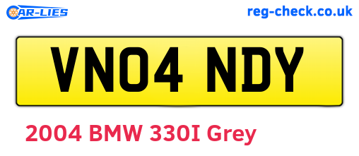 VN04NDY are the vehicle registration plates.