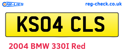 KS04CLS are the vehicle registration plates.
