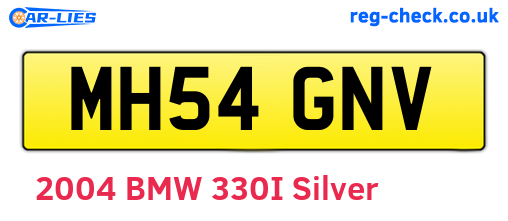 MH54GNV are the vehicle registration plates.
