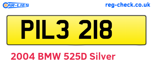 PIL3218 are the vehicle registration plates.
