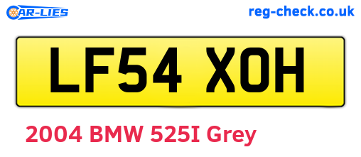 LF54XOH are the vehicle registration plates.