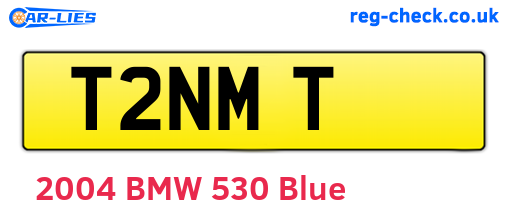 T2NMT are the vehicle registration plates.