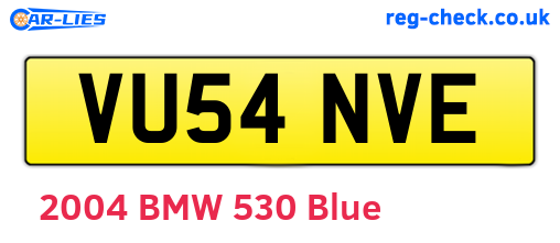 VU54NVE are the vehicle registration plates.