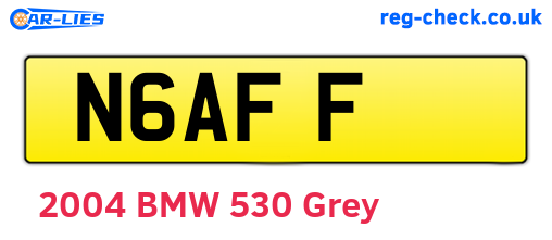 N6AFF are the vehicle registration plates.