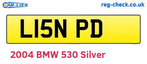 L15NPD are the vehicle registration plates.