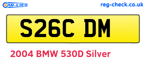 S26CDM are the vehicle registration plates.