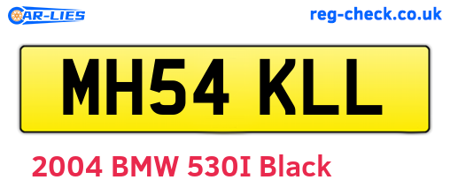 MH54KLL are the vehicle registration plates.