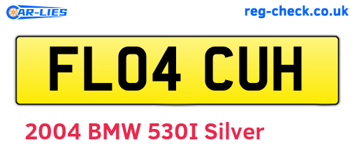 FL04CUH are the vehicle registration plates.