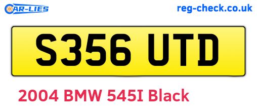 S356UTD are the vehicle registration plates.