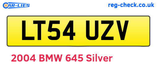 LT54UZV are the vehicle registration plates.