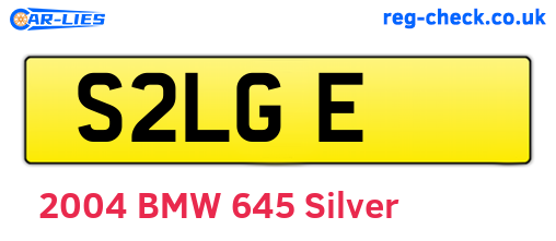 S2LGE are the vehicle registration plates.