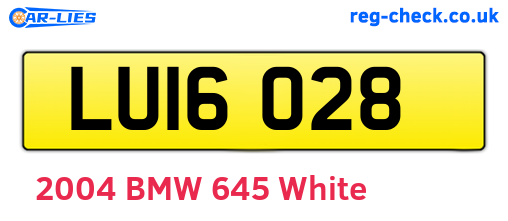LUI6028 are the vehicle registration plates.