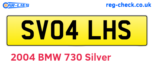 SV04LHS are the vehicle registration plates.