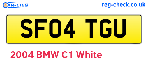 SF04TGU are the vehicle registration plates.