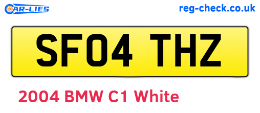 SF04THZ are the vehicle registration plates.