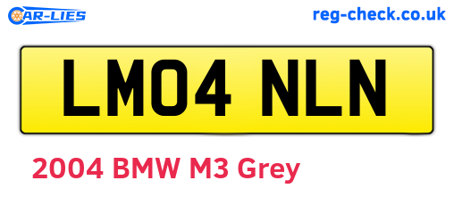 LM04NLN are the vehicle registration plates.
