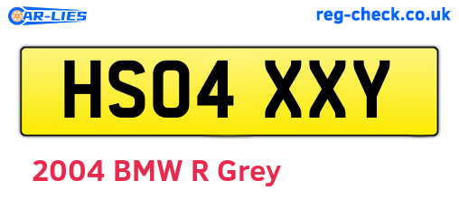 HS04XXY are the vehicle registration plates.