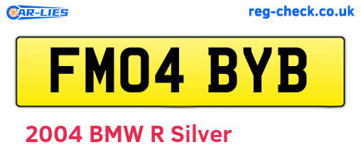 FM04BYB are the vehicle registration plates.