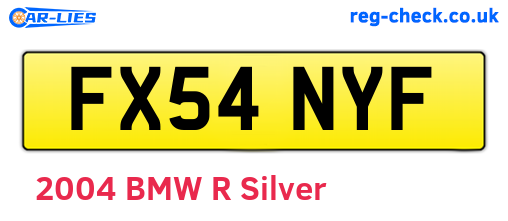 FX54NYF are the vehicle registration plates.