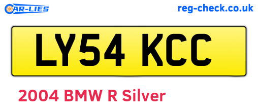 LY54KCC are the vehicle registration plates.