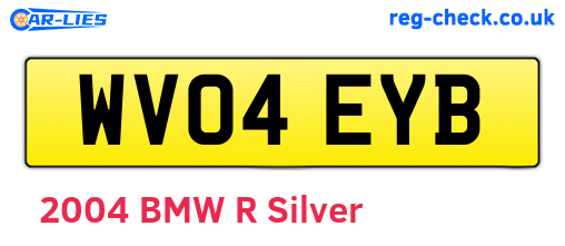 WV04EYB are the vehicle registration plates.
