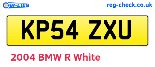 KP54ZXU are the vehicle registration plates.
