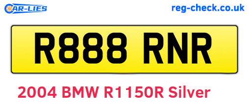 R888RNR are the vehicle registration plates.