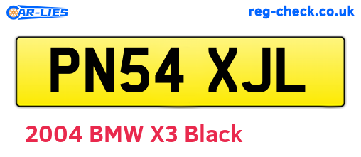 PN54XJL are the vehicle registration plates.