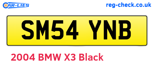 SM54YNB are the vehicle registration plates.