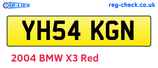 YH54KGN are the vehicle registration plates.