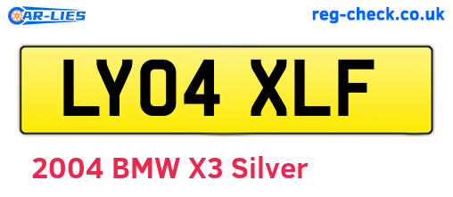 LY04XLF are the vehicle registration plates.
