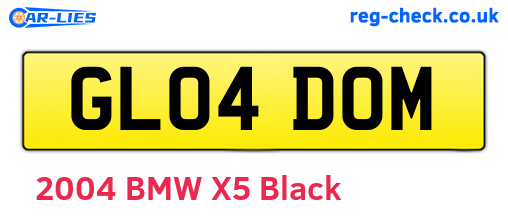 GL04DOM are the vehicle registration plates.