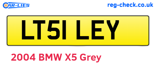 LT51LEY are the vehicle registration plates.