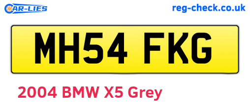 MH54FKG are the vehicle registration plates.