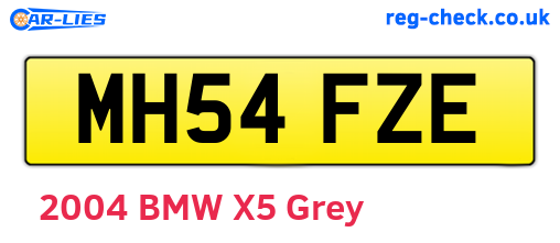 MH54FZE are the vehicle registration plates.